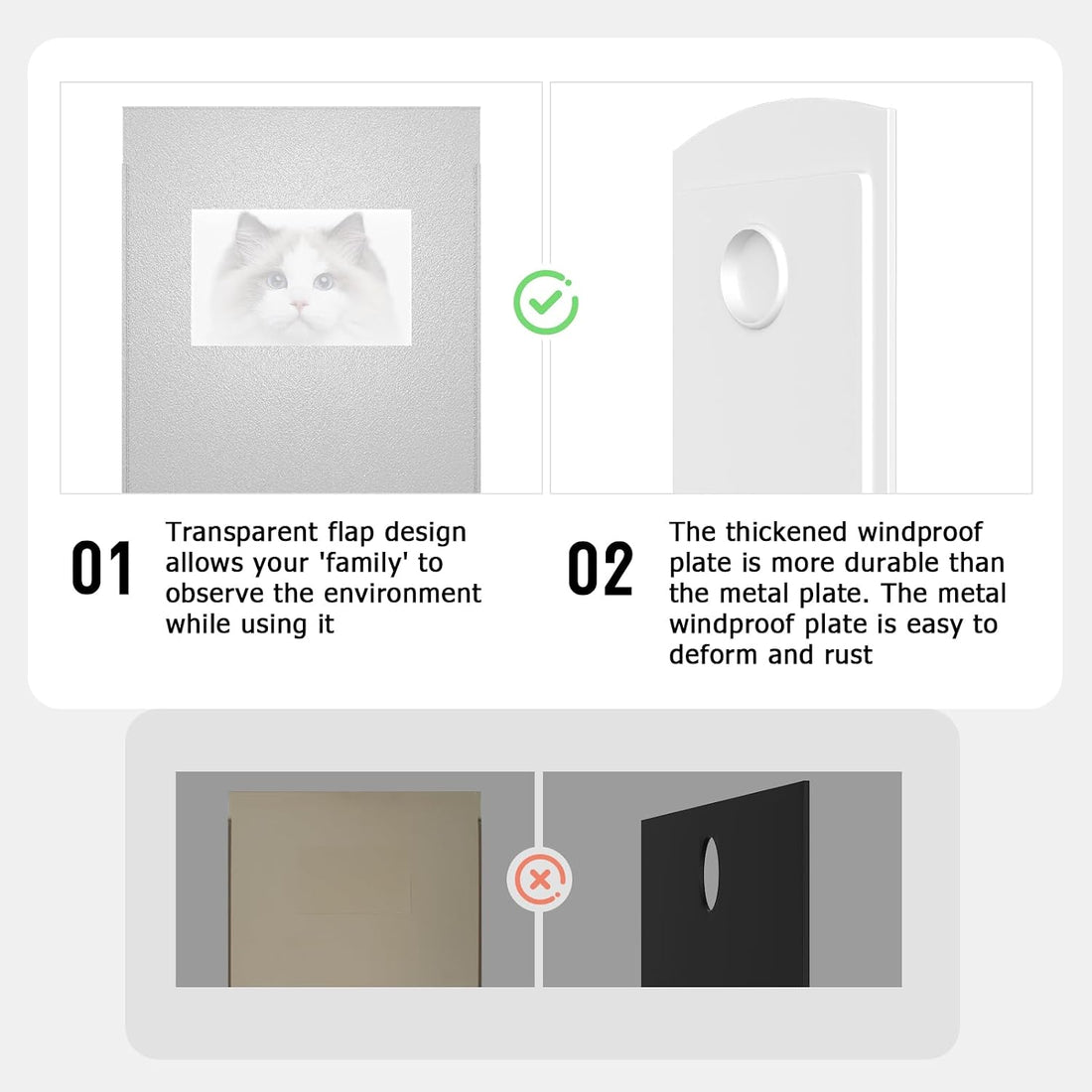 Cat Door for Door - Cat Door for Exterior & Interior Doors