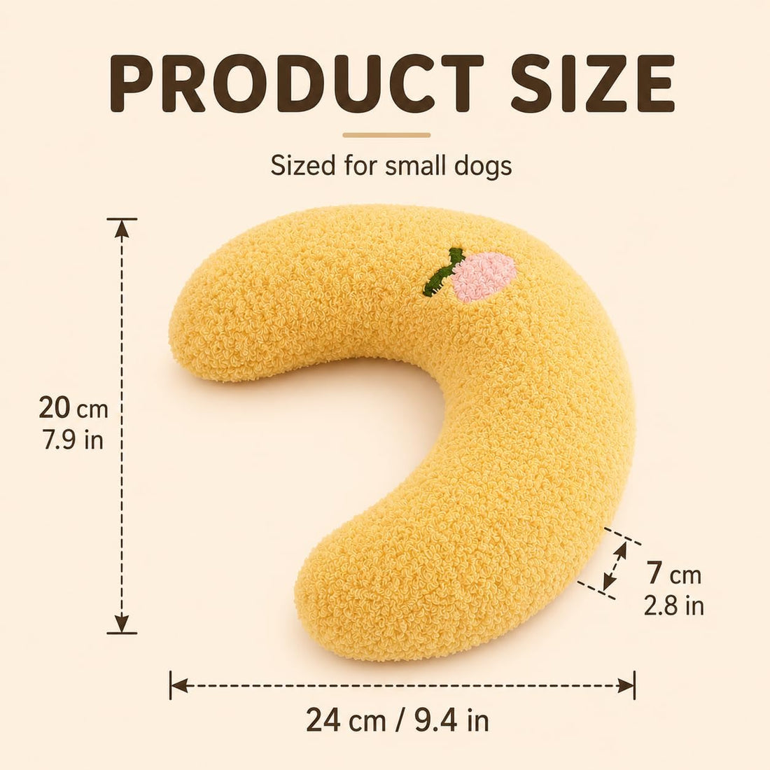 Dog Calming Pillow Soft Pillows Pet Neck Pillow Pillows for Small Dog