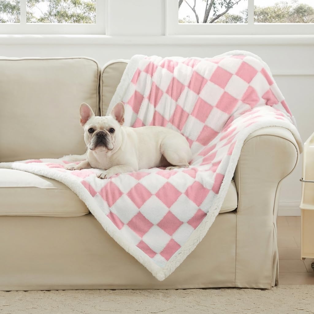 Ohocut Checkered Dog Blanket