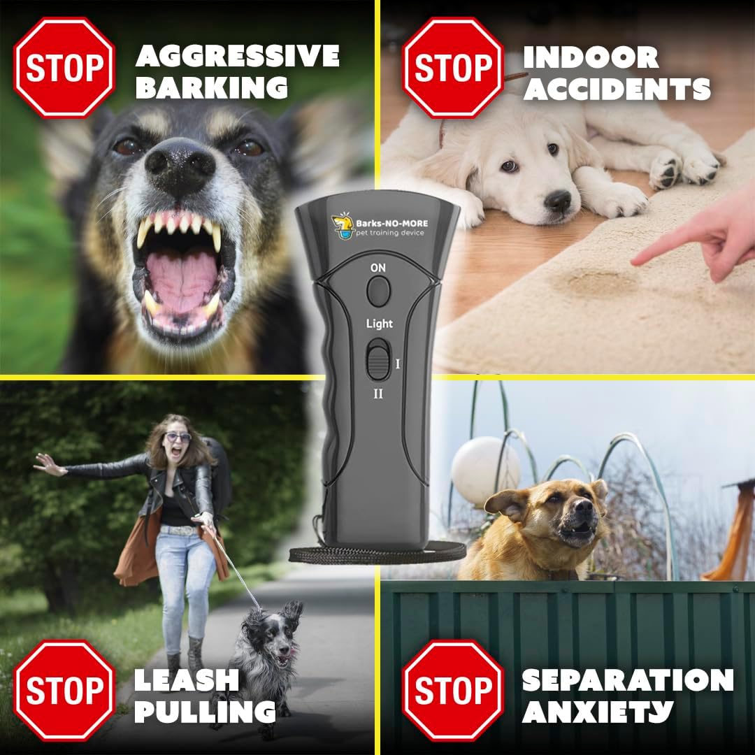 Barks No More Type-C Rechargeable Dog Bark Deterrent & Training Device