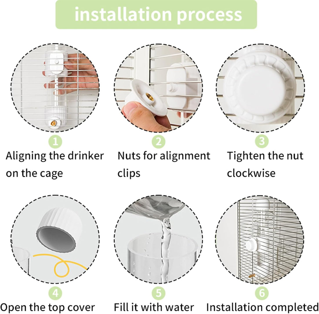 7.4 Fl Oz No Mess Bird Water Dispenser