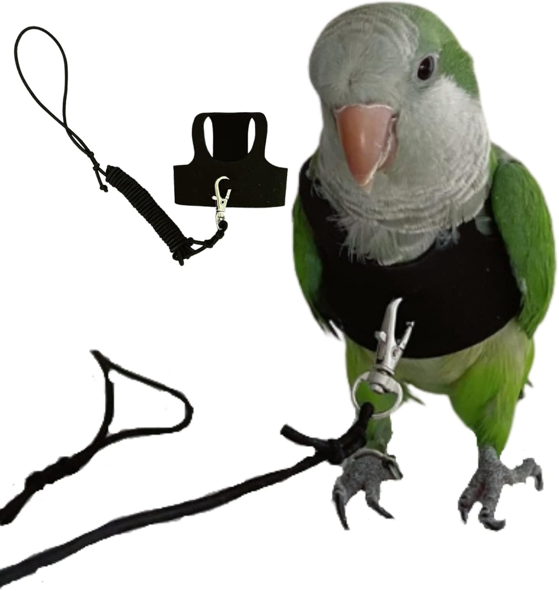 Bird Flight Harness Vest, Parrot Flight Suit with Leash for Parakeets