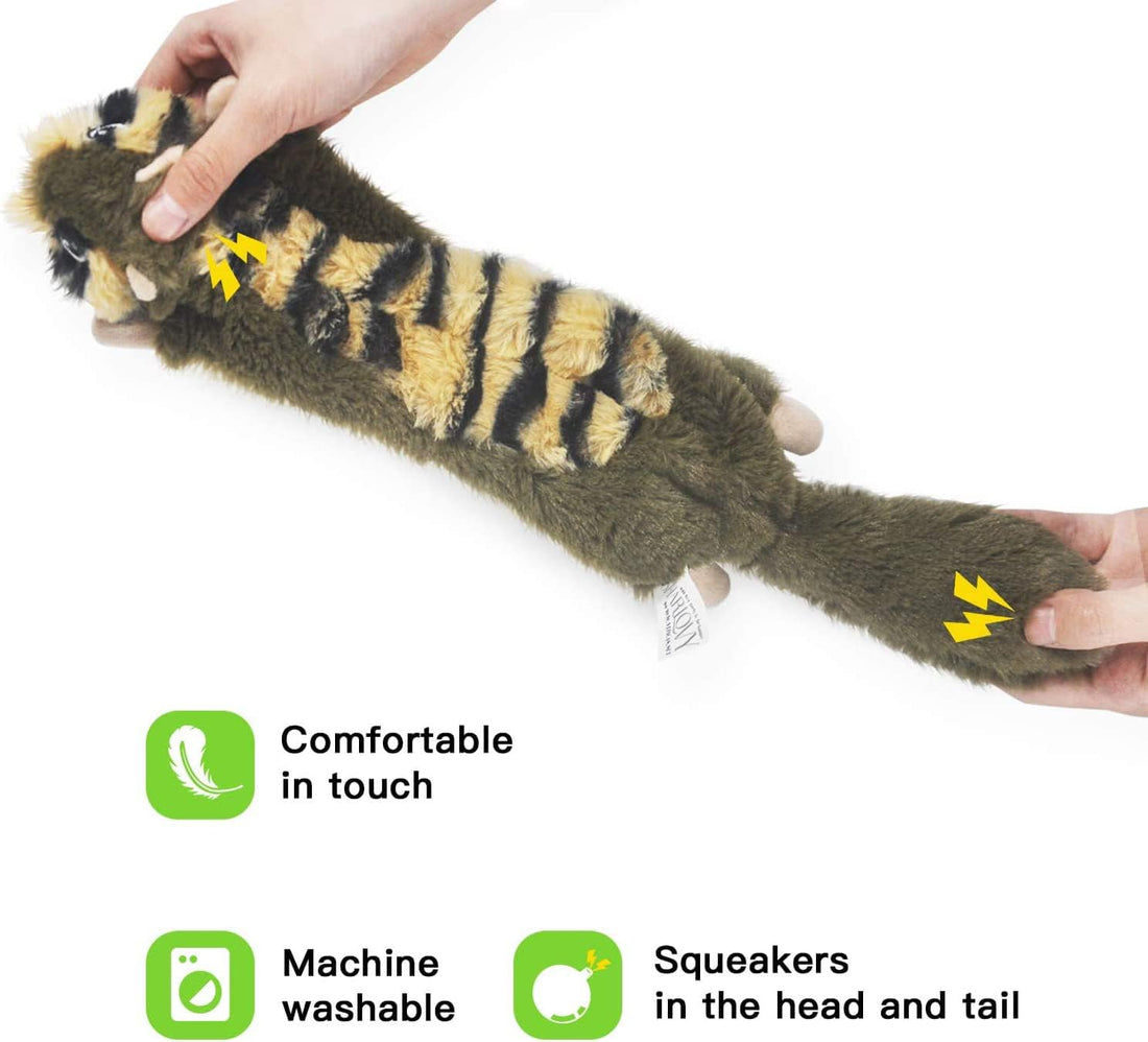 SHARLOVY Dog Squeaky Toy No Stuffing 6 Pack