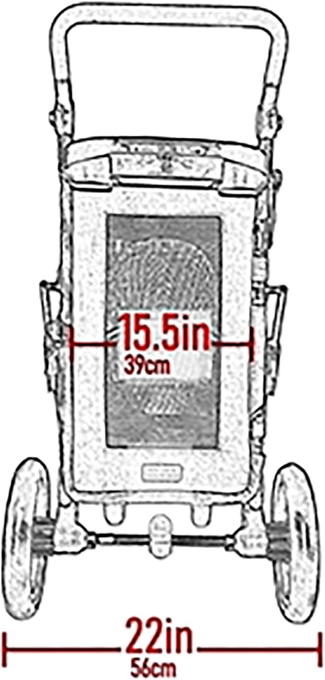 Pet Gear NO-Zip Pet Stroller with Dual Entry