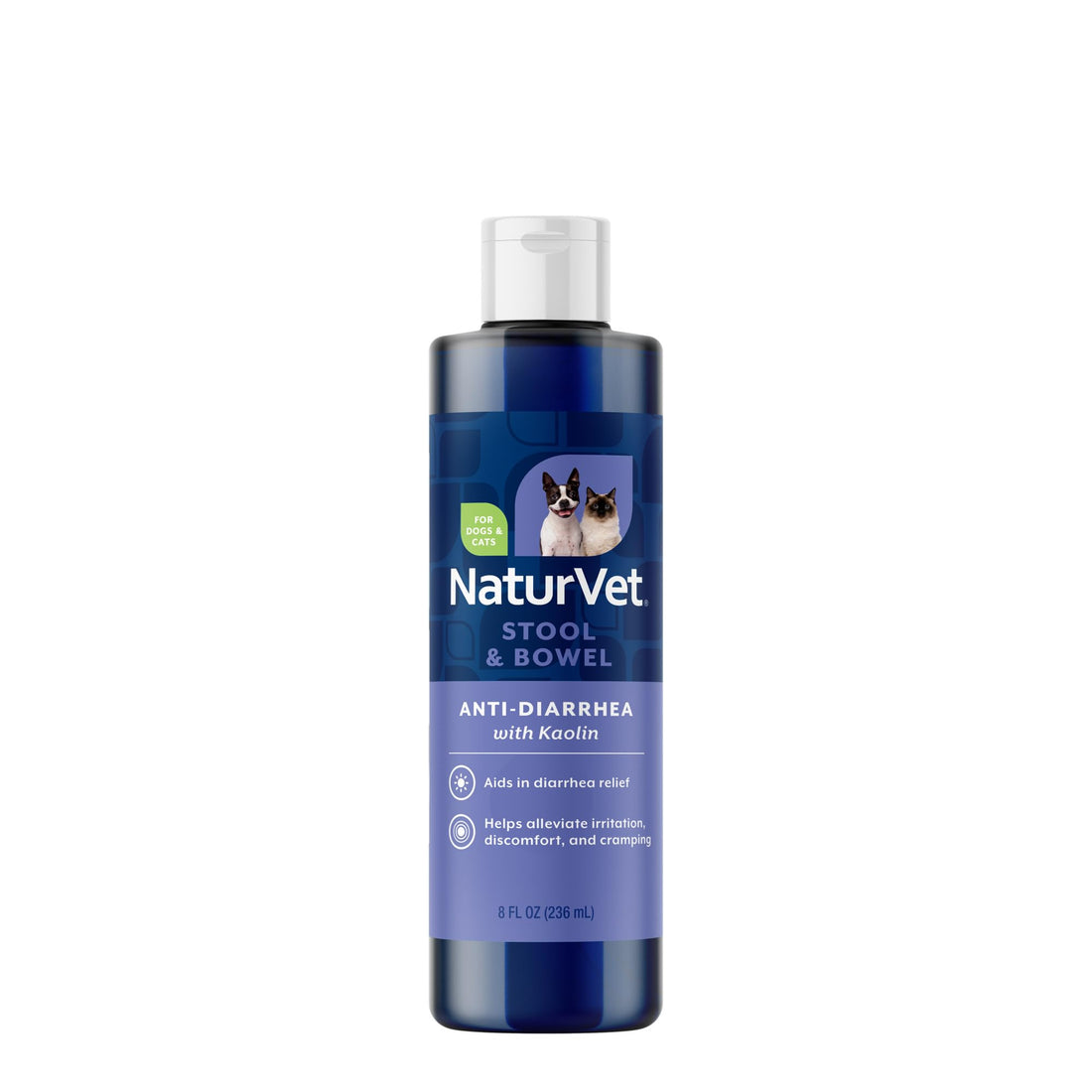 NaturVet Anti-Diarrhea Liquid Pet Supplement Plus Kaolin