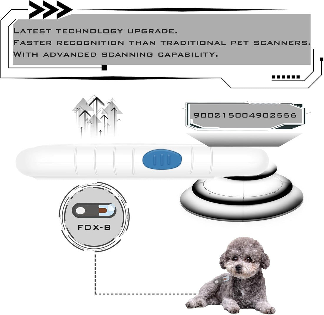 Smoostart Microchip Scanner, 1000 Records Increased Huge Data Storage
