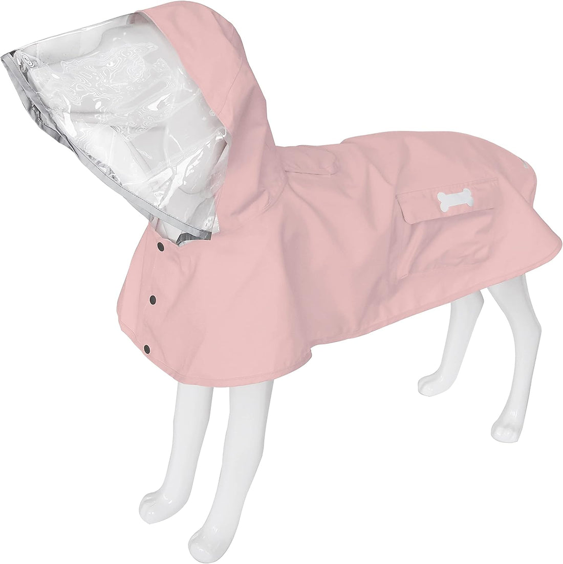 MAMORE Dog Raincoat Waterproof Reflective Adjustable Pet Rain Jacket