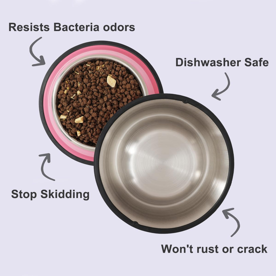 Podinor Stainless Steel Dog Bowls