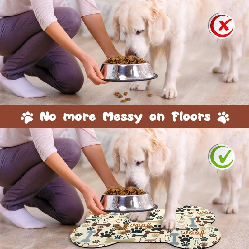 Dog Food Mats for Floors Waterproof