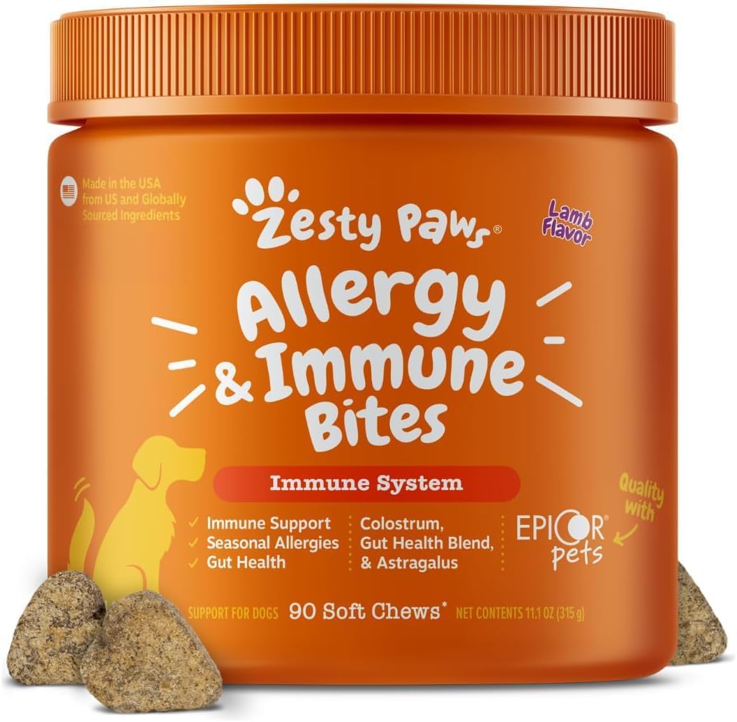 Zesty Paws Allergy Immune Bites - Dog Allergy Chews