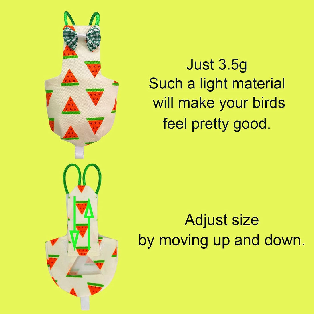 VANFAVORI Bird Diaper Flight Suit with 80-inch Leash, S Size