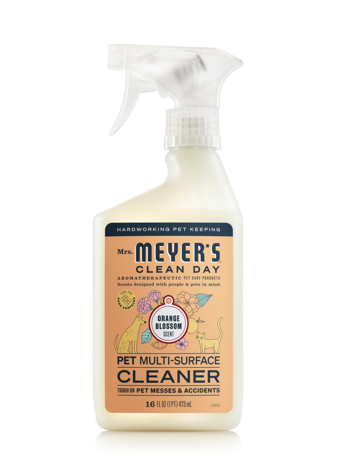Mrs. MEYER'S CLEAN DAY Pet Multi-Surface Cleaner, Orange Blossom Scent
