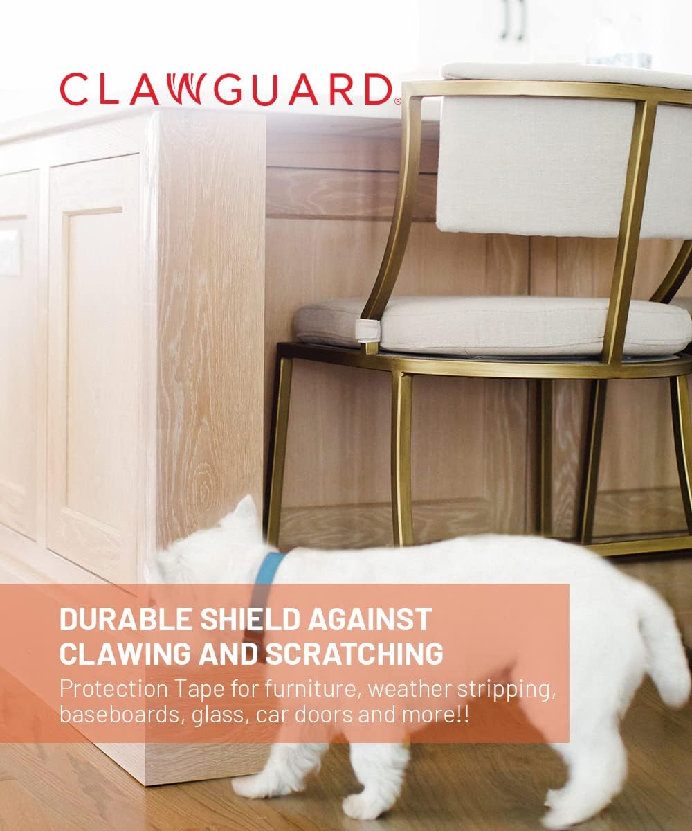 CLAWGUARD Cat and Dog Scratch Protector Tape Roll for Doors