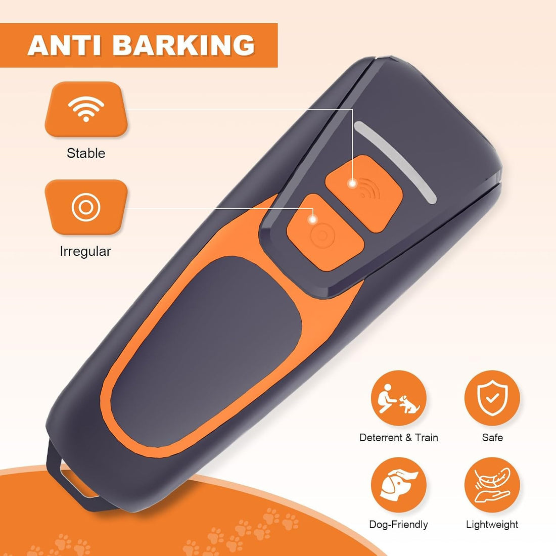 Dog Bark Deterrent Devices, Rechargeable Ultrasonic Anti Barking