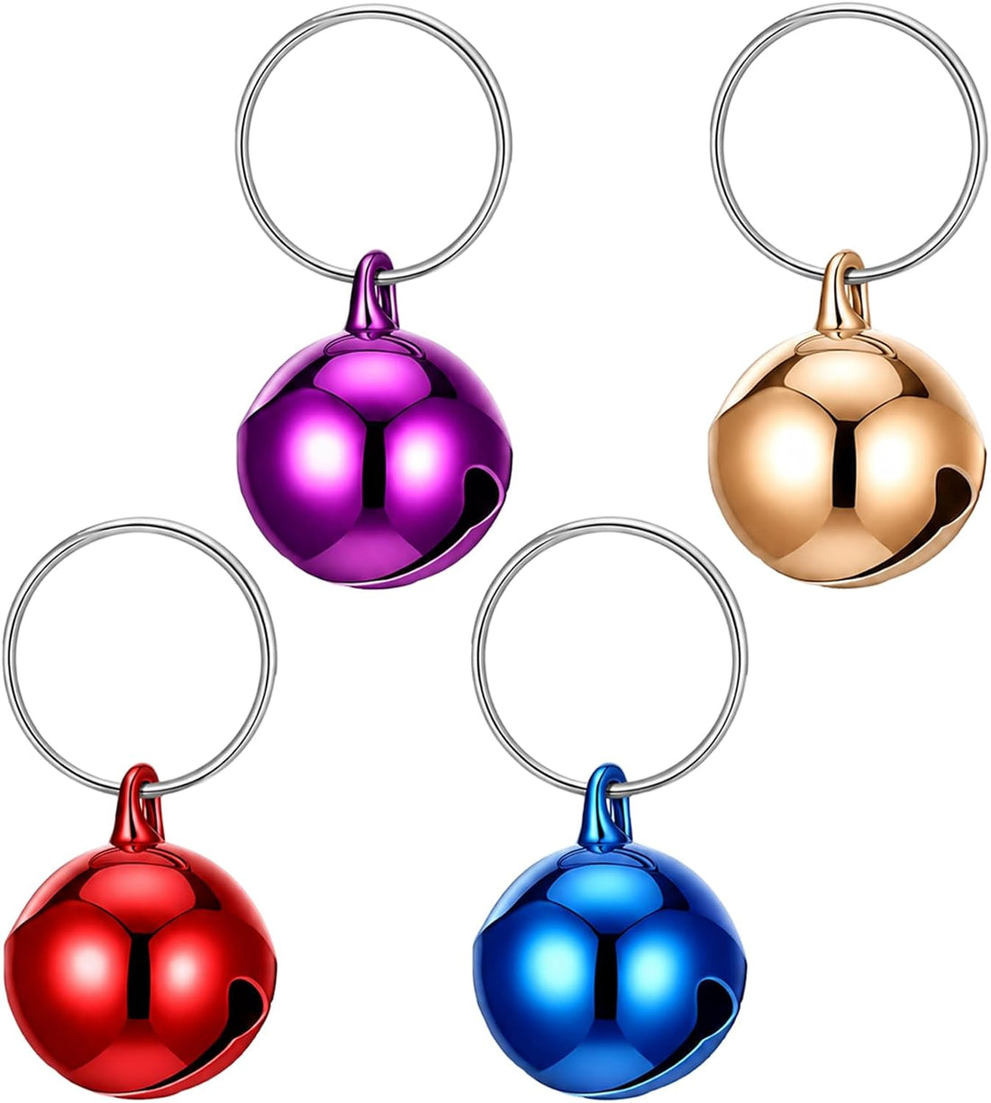 4 Pcs Cat Collar Bell, Small Bell for Cat Dog Collar Jingle Bells