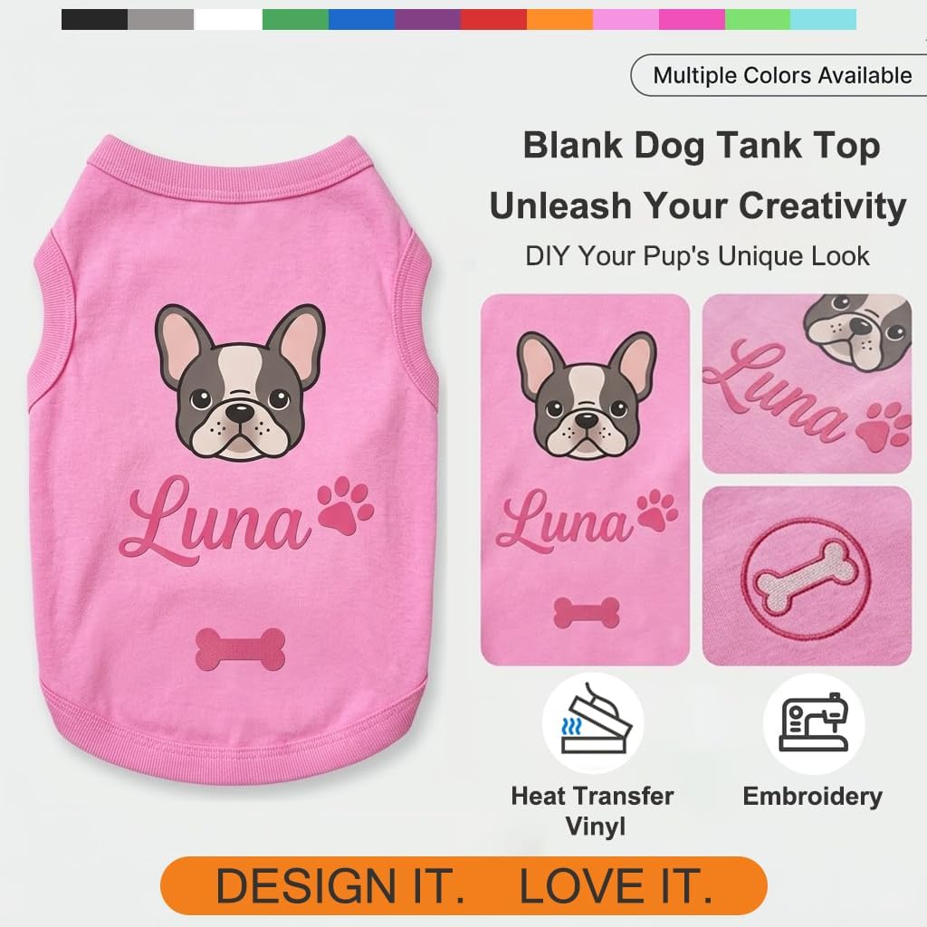 Chol&Vivi Dog Shirt Clothes, 2pcs Shirt for Large Size Dog
