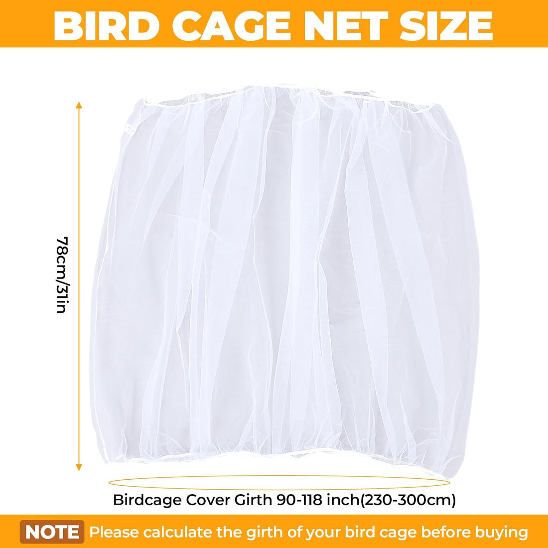Large Bird Cage Seed Catcher Universal Bird Cages Net Cover