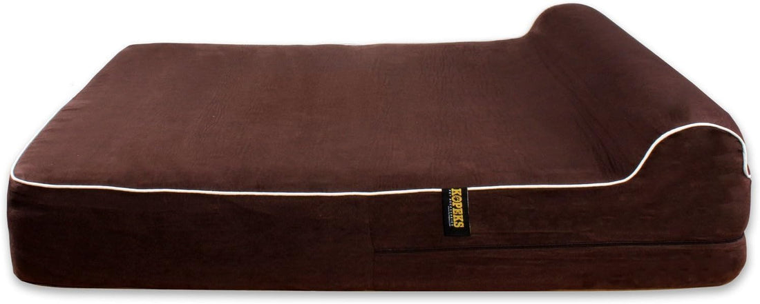 KOPEKS Dog Bed Replacement Cover Memory Foam Beds - Brown