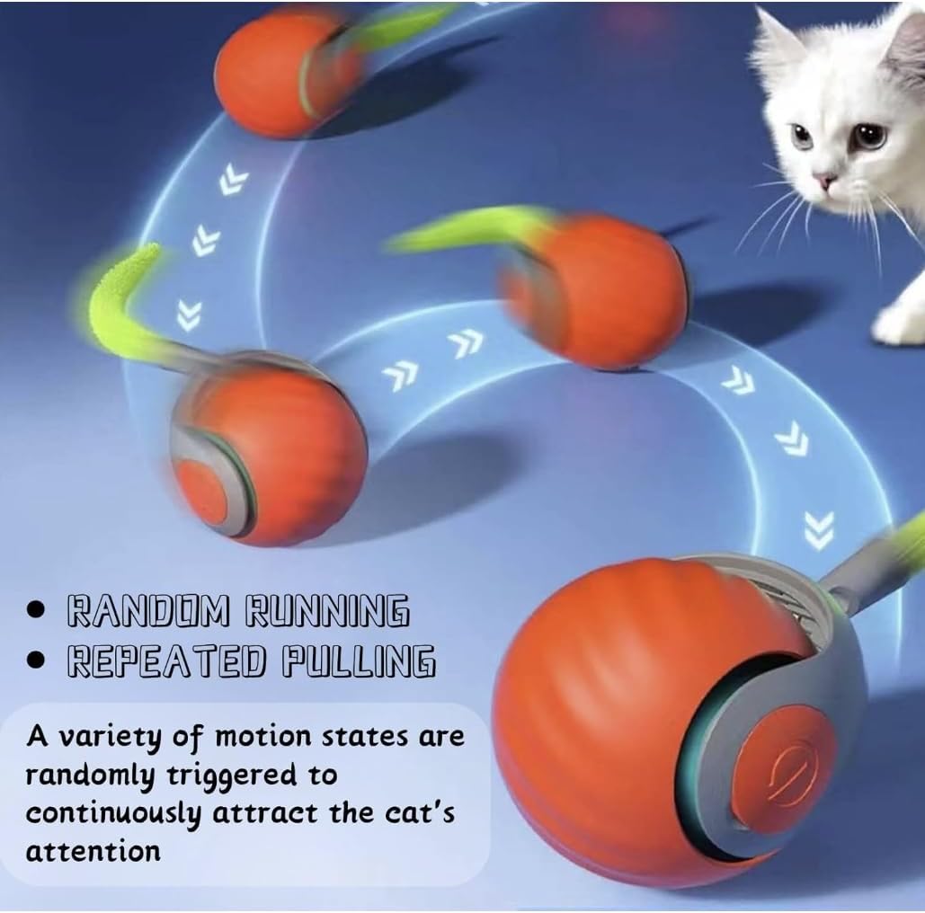 AMATFFUG 2 Packs Speediest Tail 2.0 Cat Toy,Interactive