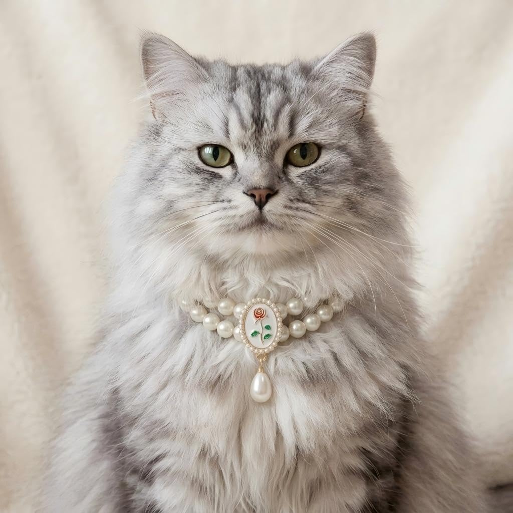 MITOCAPY Dog Collar,Handmade Cat Necklace Jewelry for Small Dogs Puppy