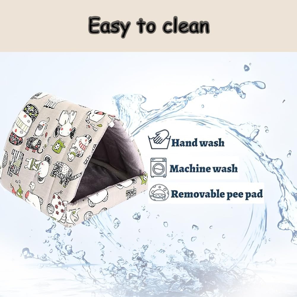 Guinea Pig Hideout Cozy Cotton Washable Tent for Small Animals