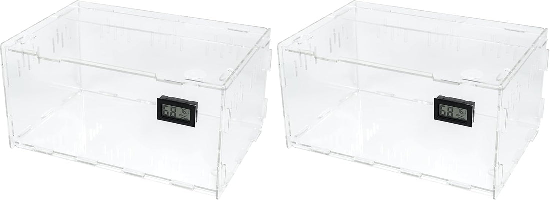 BETAZOOER Large Acrylic Reptile Terrarium Breeding Tank