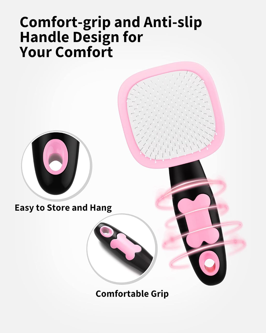 Glendan Dog & Cat Brush- Slicker Pet Brush- Shedding Grooming Tools
