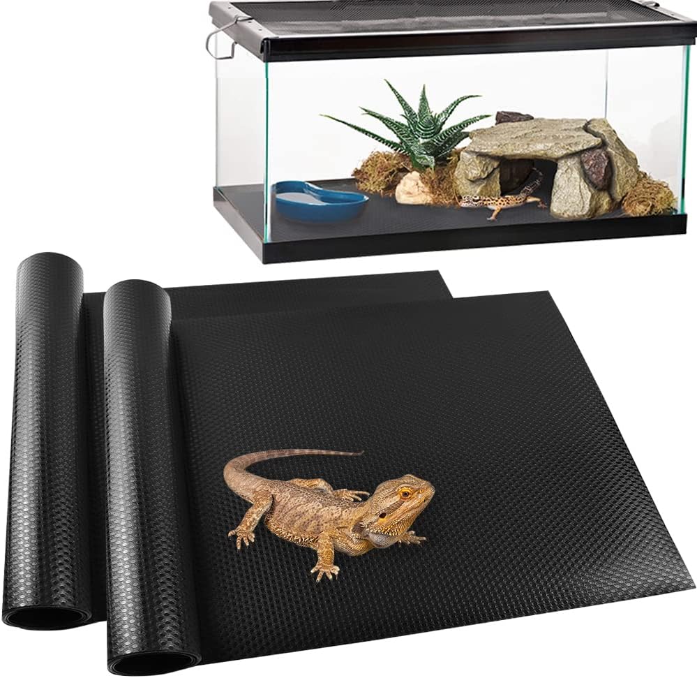 Reptile Carpet,18"×36",2 PCS Natural Coconut Fiber Liner Flooring