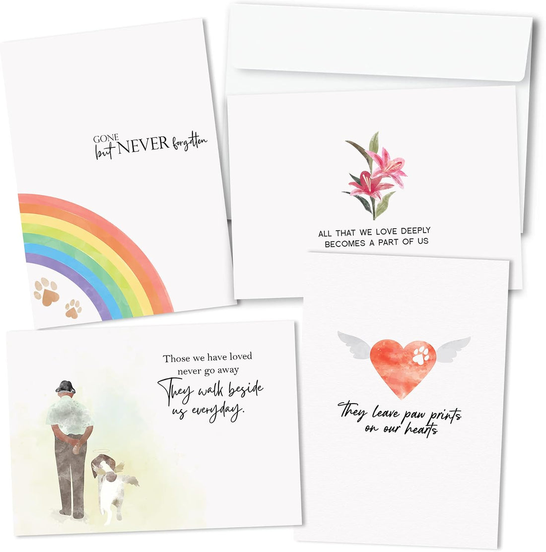 Hat Acrobat Pet Sympathy Card,Set of 24 Cats