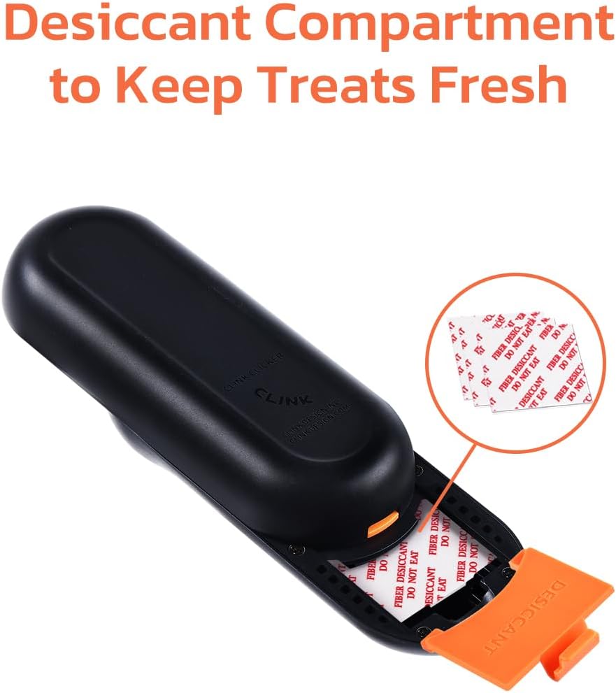 Clink Design Dog Training Clicker & Dog Clicker with Treat Storage
