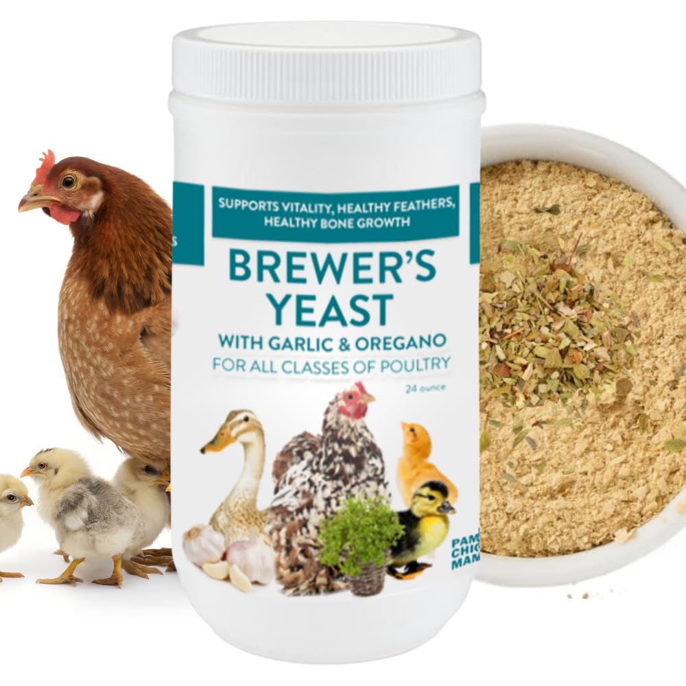Brewer's Yeast for Ducks & Chickens with Garlic & Dried Oregano