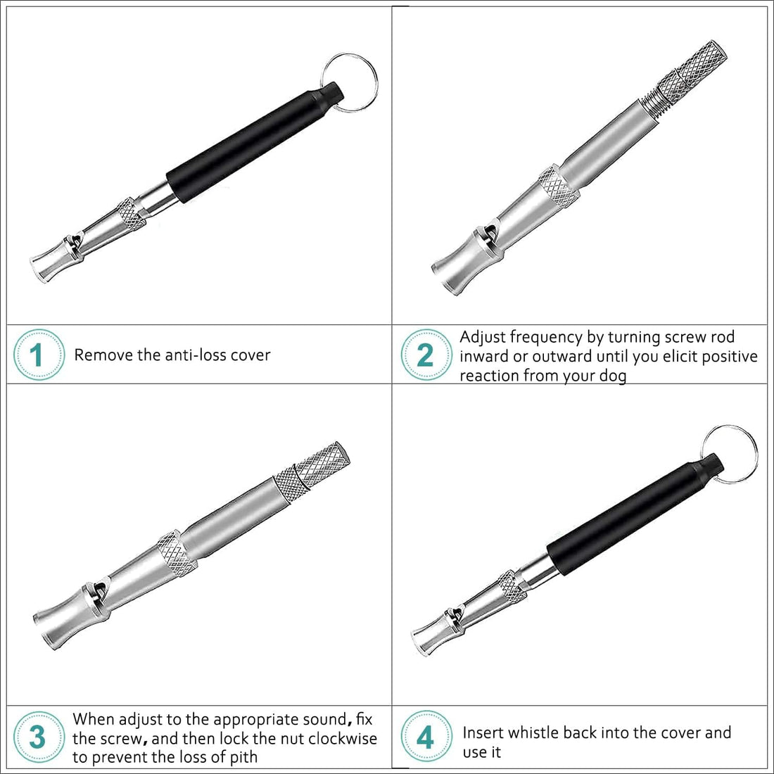 Dog Whistle, 2 PACK Ultrasonic Dog Whistle to Stop Barking Neighbors