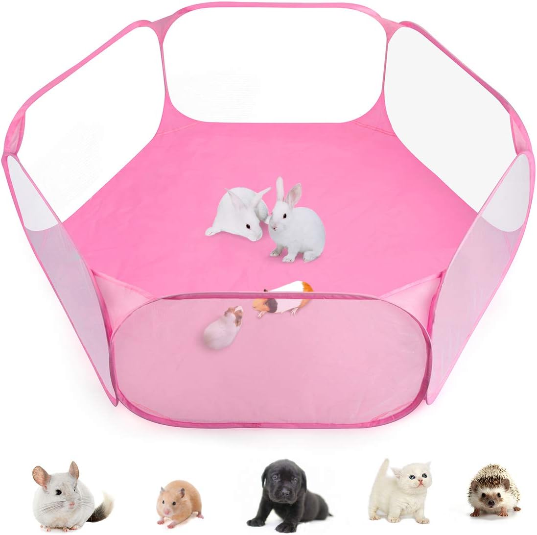 Guinea Pig Cage Rabbit Cage Indoor with Mat Playpen Perfect Size
