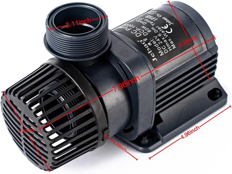 Jebao DCP-10000 Sine Wave DC Water Return Pump, 2,640 GPH