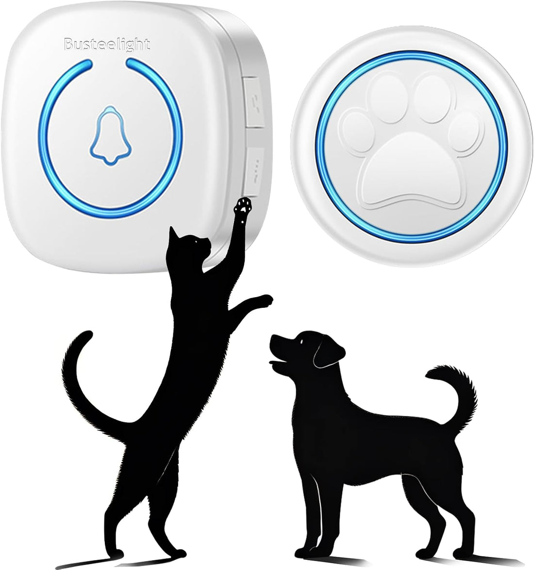 Soft Ring Wht Dog Potty Bell for Training