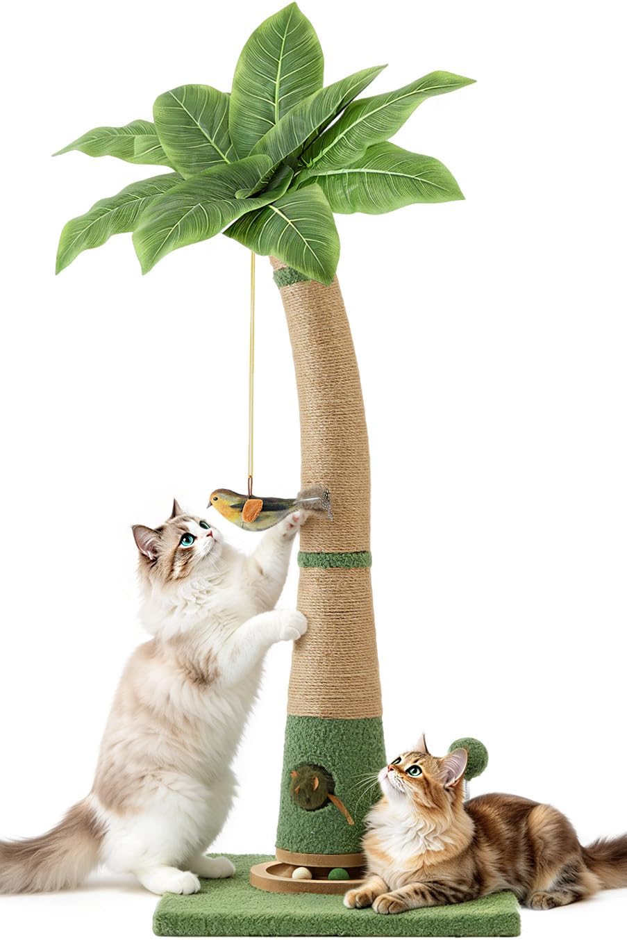 Cat Scratching Post, 40" Tall Scratcher Tree with Multiple