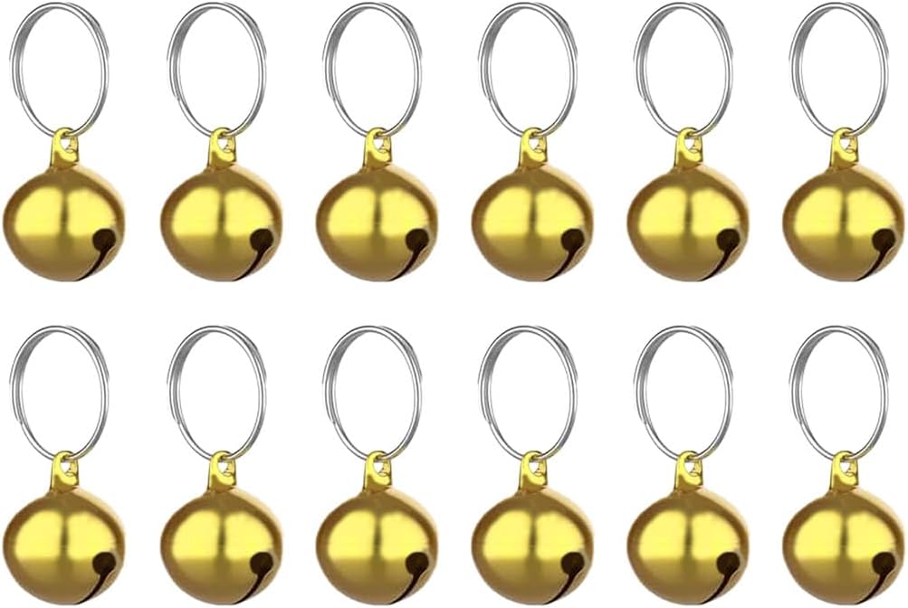 SKYPIA Round Dog Bells Dog Charm Bells Pet Pendant