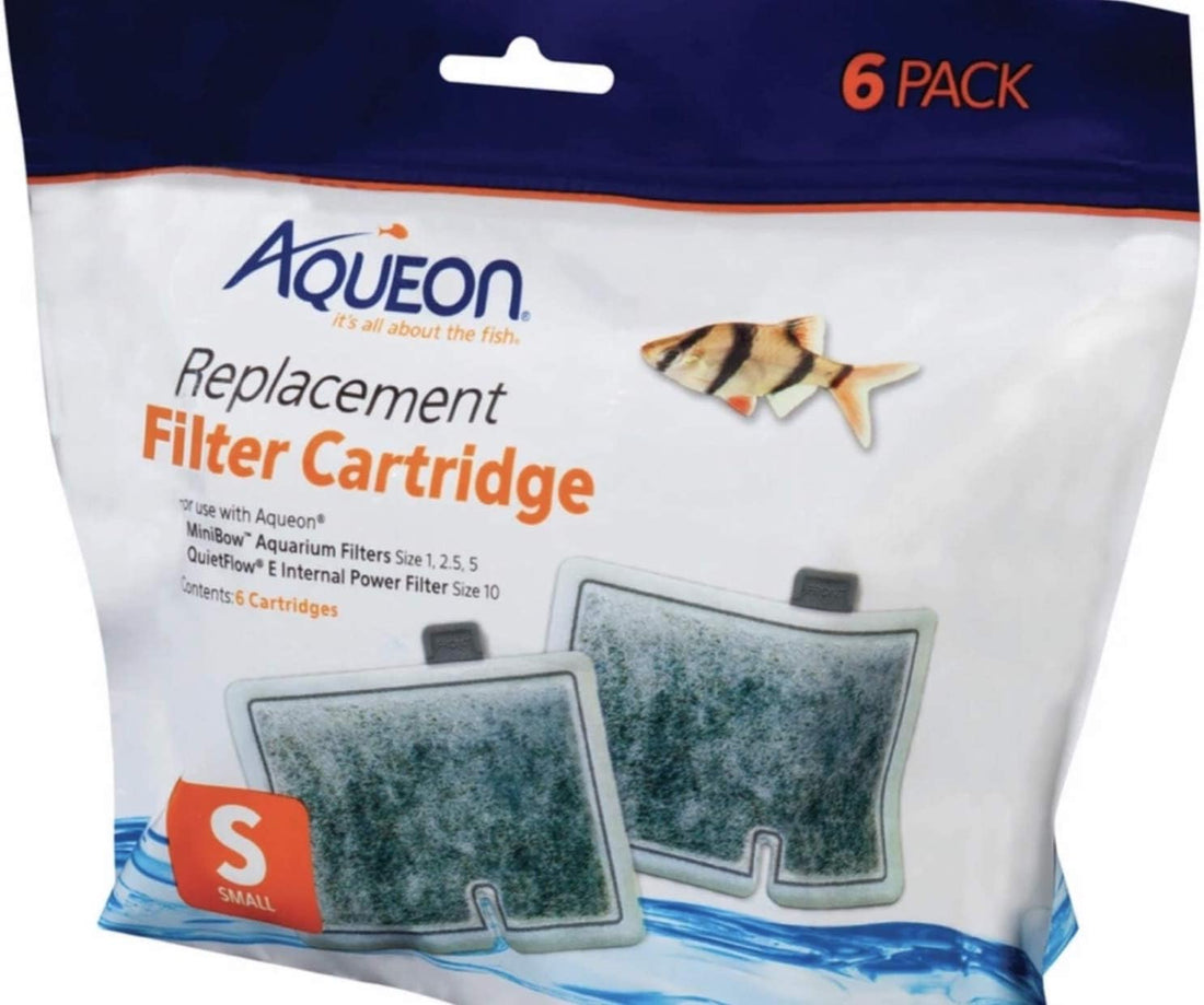 Aqueon Filter Cartridge Small/6 Pk - Aquarium Filter Cartridge