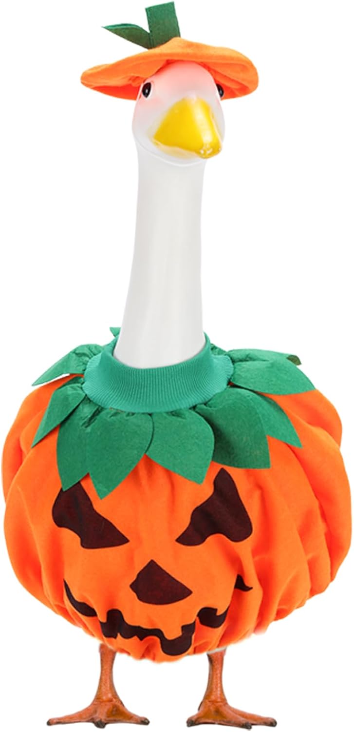 Halloween Porch Goose Outfit Pumpkin for 23 Inch Plastic & Cement