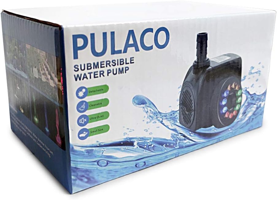 PULACO 160GPH Small Fountain Pump