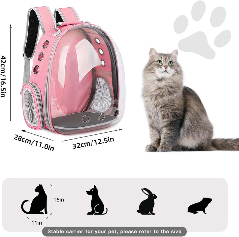 Pet Backpack Carrier,Bubble Backpack Cat Carrier,Pets and Small