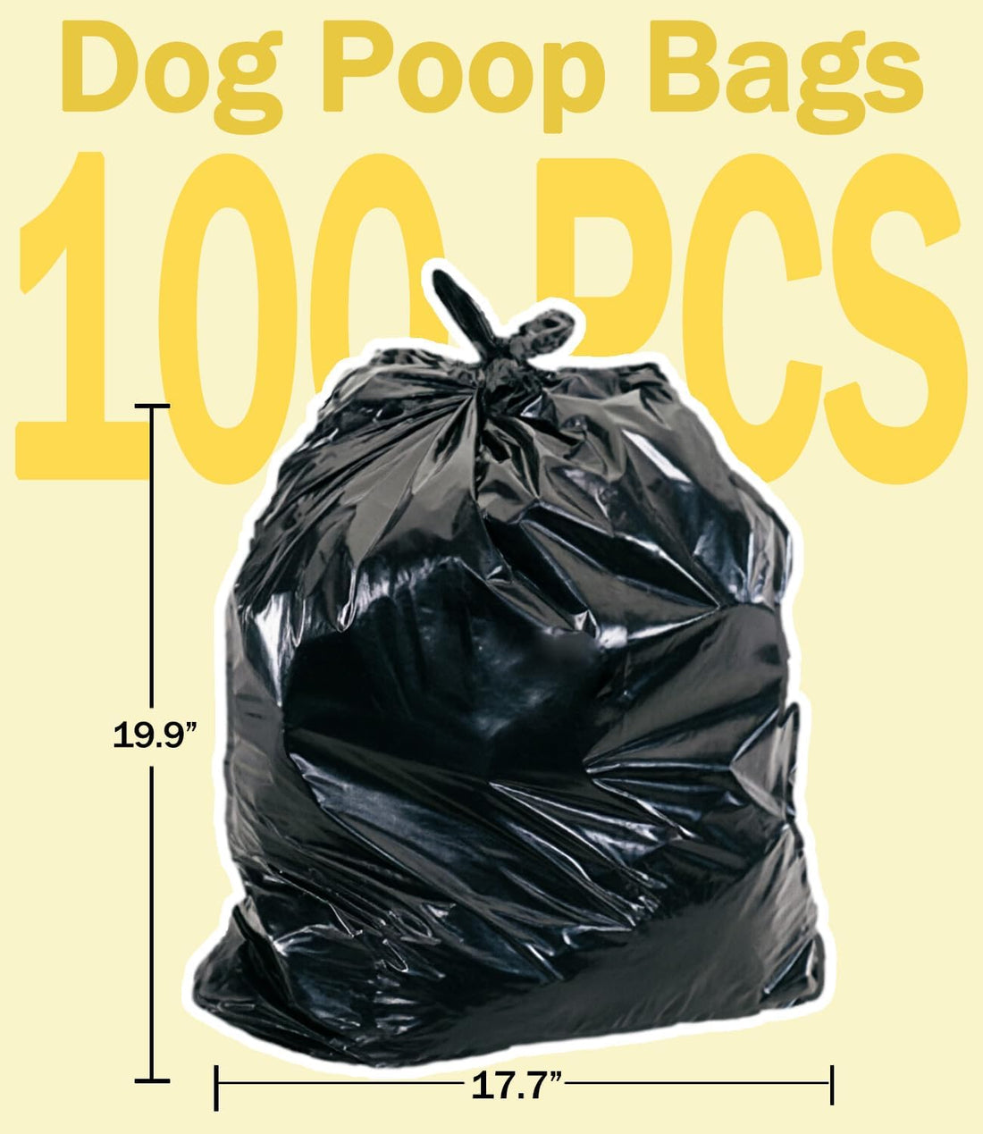 FUSBUNTY Dog Pooper Scooper, Swivel Bin & Rake Set with 100 Bags