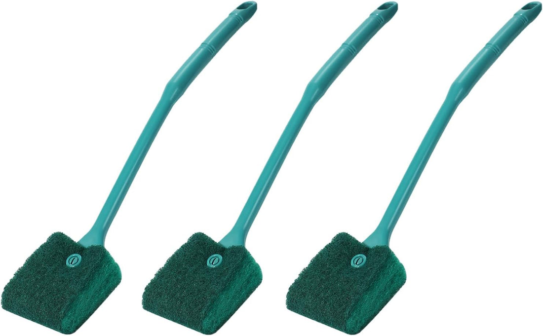 AQUANEAT Fish Tank Cleaning Tools, Aquarium Double Sided Sponge Brush