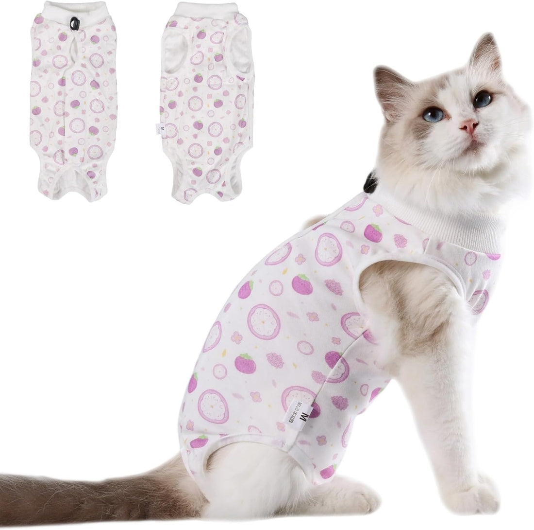 Cat Surgery Recovery Suit, Kitten Onesie for Spay Abdominal Wound