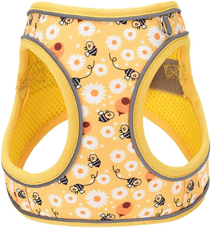 Step in Dog Harness and Leash Set, Pet Vest Harness, Bee XS