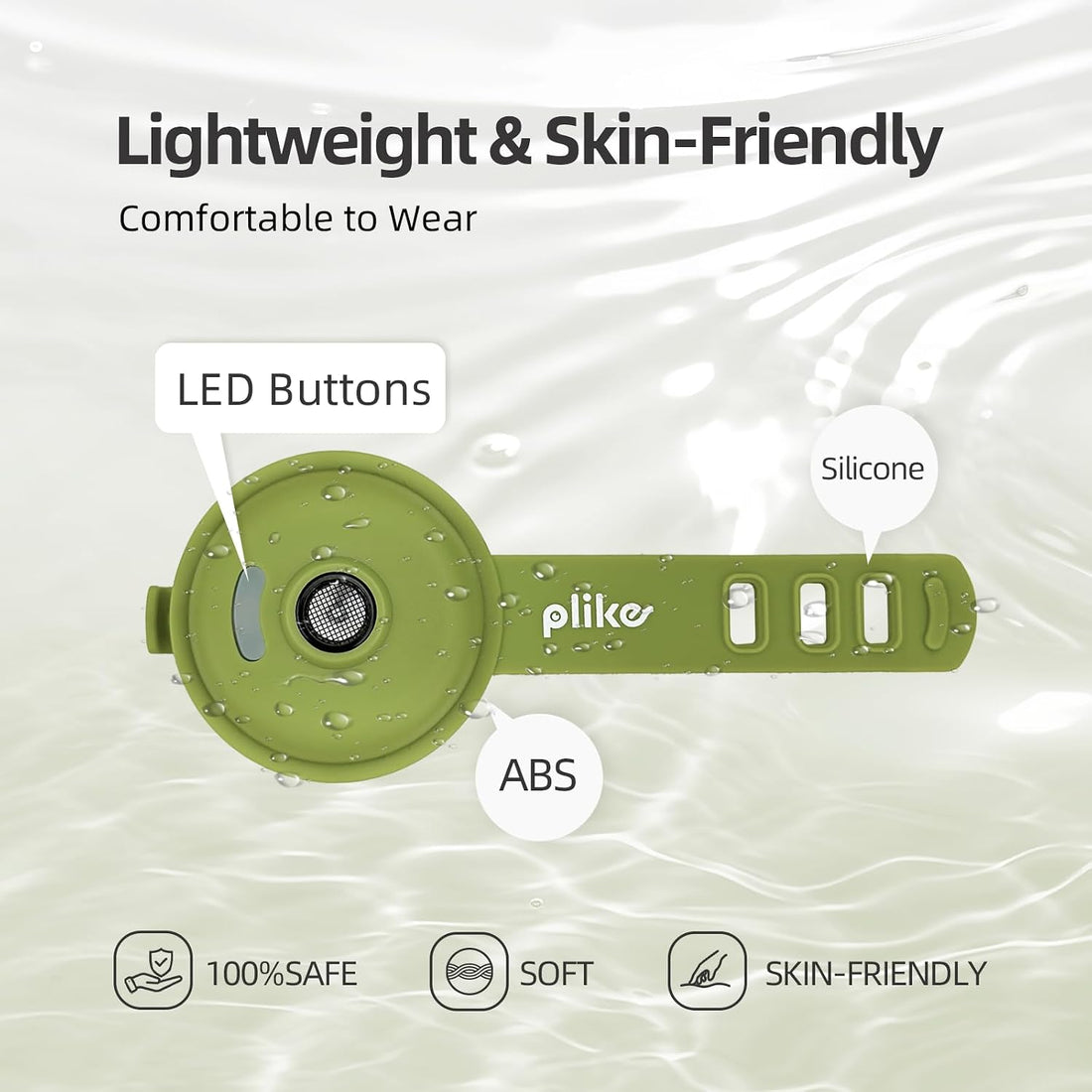 Plike Ultrasonic Dog Collar Accessory, Silent Variable Wearable