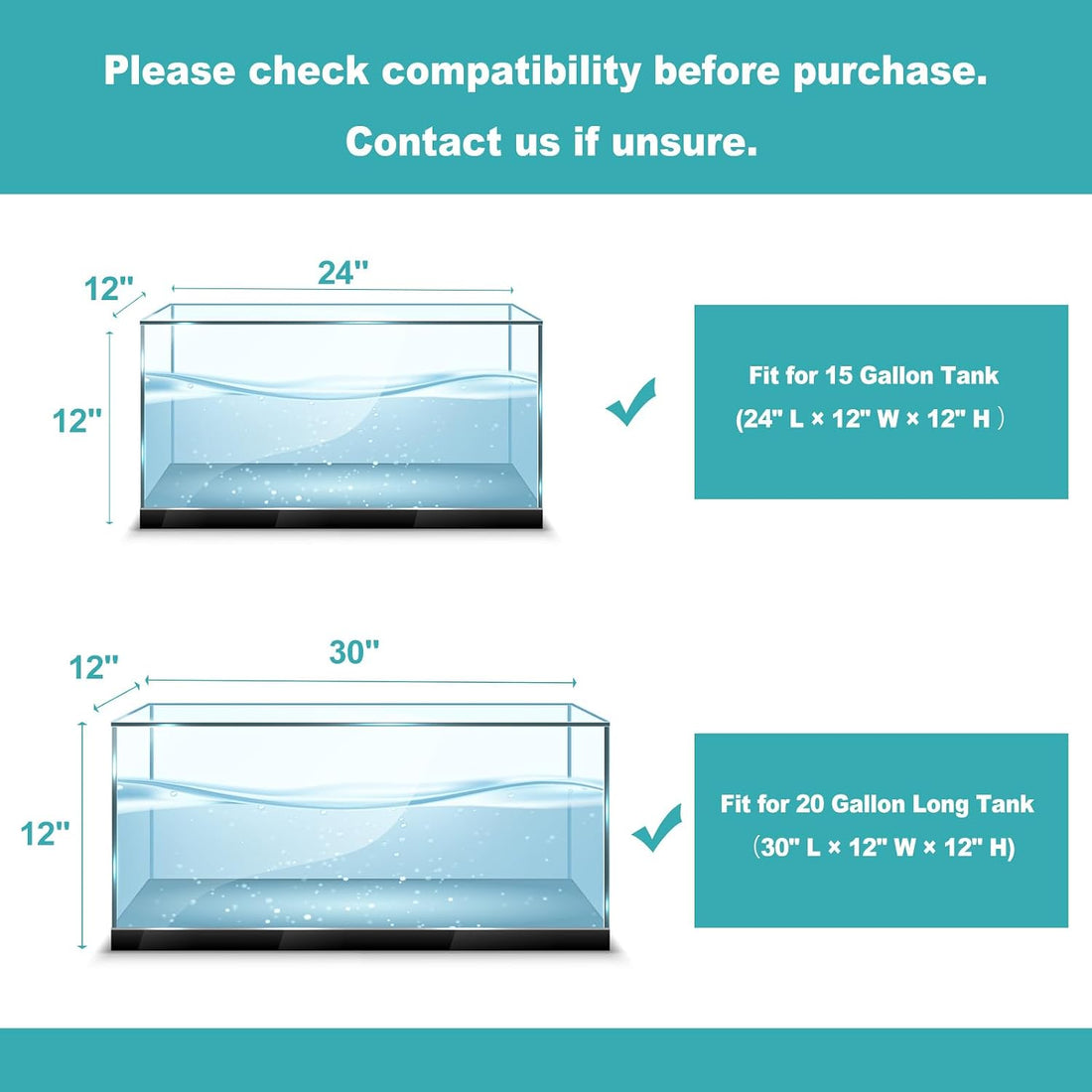 Acrylic Fish Tank Divider Clear Aquarium Divider for 15/20 Gallon