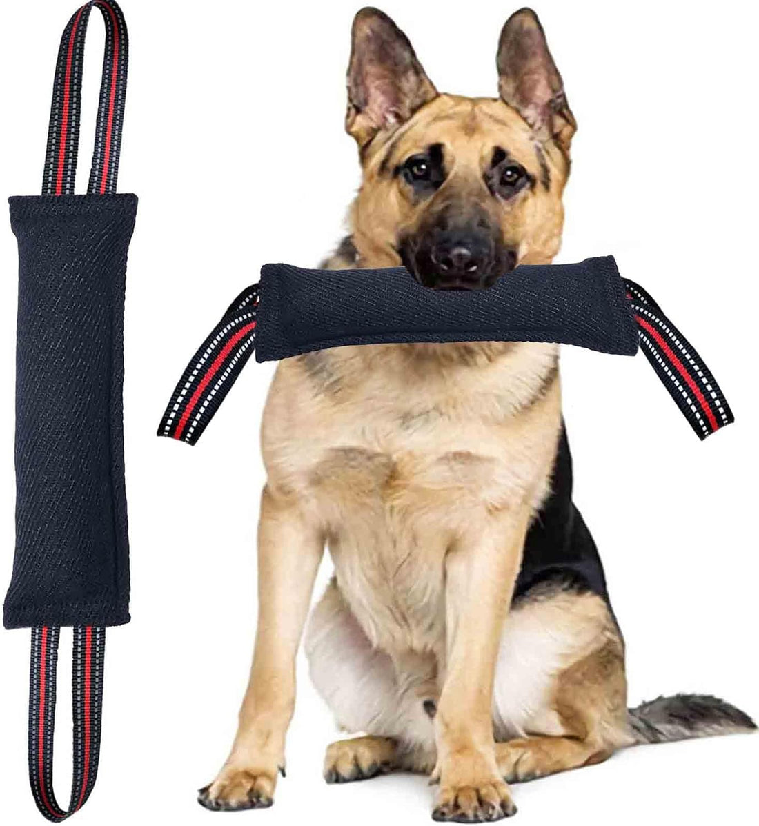 Clysoru Tug Toy for Dogs Tug of War Dog Toy with 2 Strong Red Band