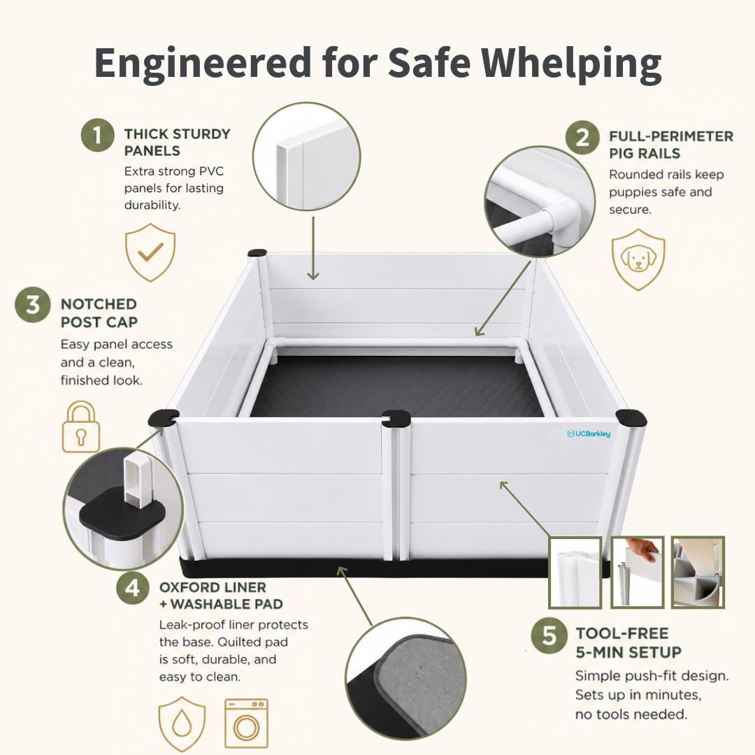 Whelping Box for Dogs & Puppies