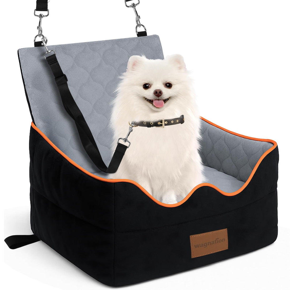 wagnation Dog Car Seat for Small/Medium Dogs Under 35lbs